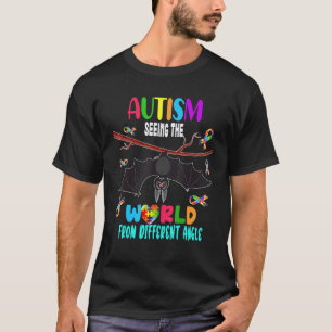 Autism Ser Världen Från Annan Synvinkel Gullig B T Shirt