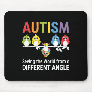 Autism Ser Världen Från En Annan Synvinkel Klipp Musmatta