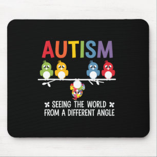 Autism Ser Världen Från En Annan Vinkel Klipp Musmatta