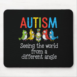 Autism Ser Världen Från En Annan Vinkel Klipp Musmatta