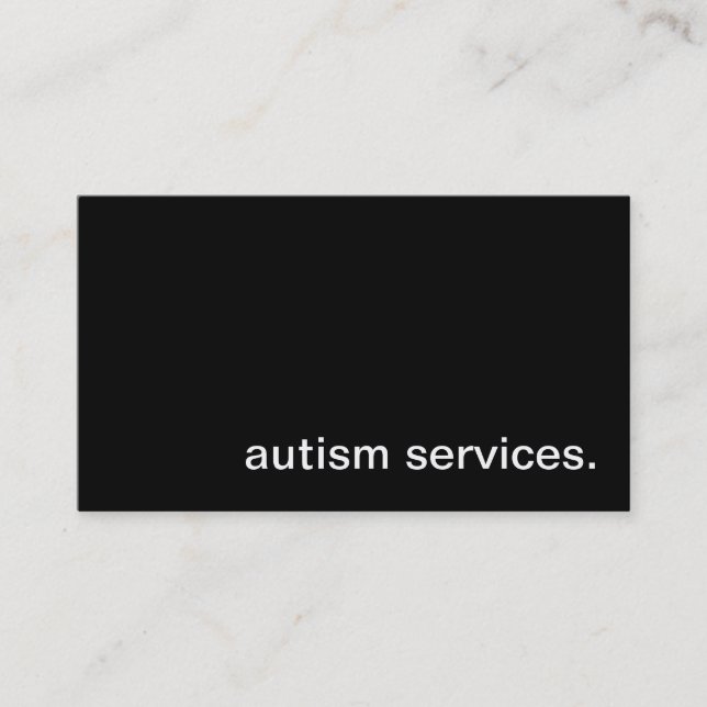 Autism servar visitkorten visitkort (Framsida)