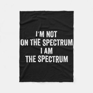 Autism Shirt Lusnyj, jag är inte med på spektrumet Fleecefilt