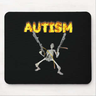 Autism Skeleton Lustigt specificerat Dank Memb 1 Musmatta