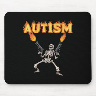 Autism Skeleton Lustigt specifikt dank-minne Musmatta