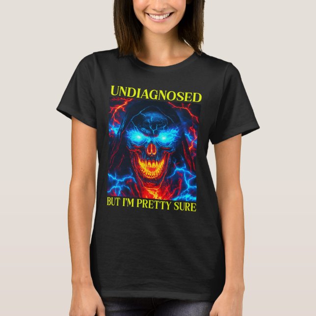 Autism Skelett Meme 1  T Shirt (Framsida)