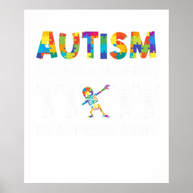 autism skelett poster (Framsidan)