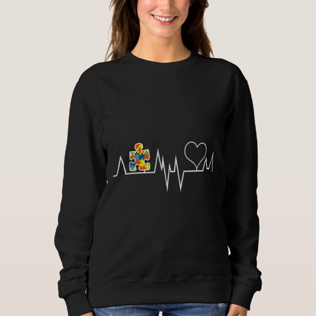 Autism slår Kärlek puzzle Biet för autism T Shirt (Framsida)