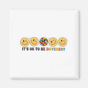 Autism Smile Ansikte, det är okej att vara annorlu Magnet
