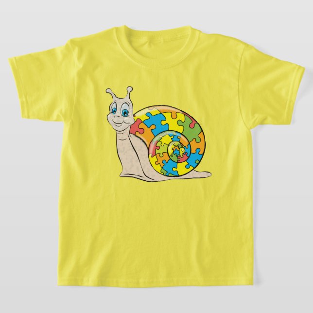 Autism Snigel T Shirt (Laydown)