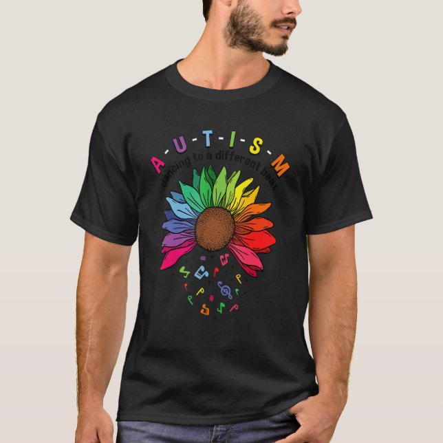 Autism som dansar till ett annat slag t shirt (Framsida)