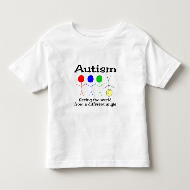 Autism som ser världen från en olik vinkel t shirt (Framsida)