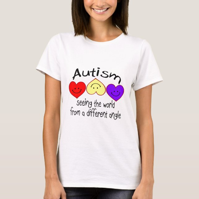 Autism som ser världen från en olik vinkel t-shirt (Framsida)