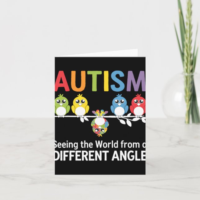 Autism som ser världen från ett annat Vinkelt avtr Kort (Framsida)