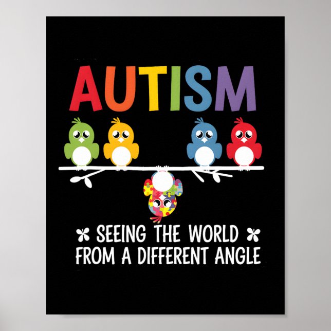 Autism som ser världen från ett annat Vinkelt avtr Poster (Framsidan)