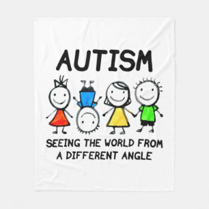 Autism som ser världen från ett annat Vinkelt öde Fleecefilt
