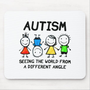 Autism som ser världen från ett annat Vinkelt öde Musmatta