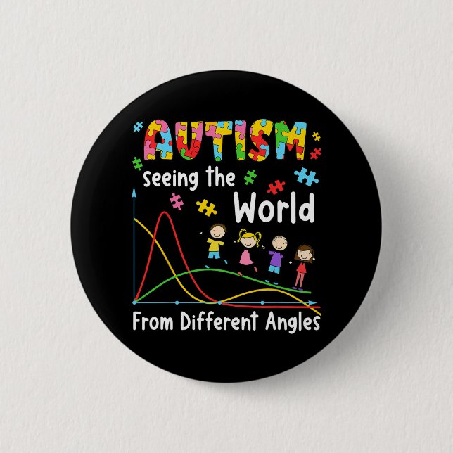 Autism som ser världen från olika vinklar, sped ma knapp (Framsida)