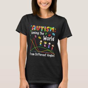Autism som ser världen från olika vinklar, sped ma t shirt