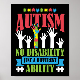 Autism Son Barndotter Inga andra funktionshinder Poster