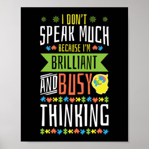 Autism Son Barndotter talar mycket för att jag är Poster
