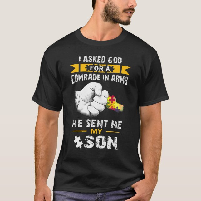Autism-sonson Autism-medvetenhet Män Kvinnor Farfa T Shirt (Framsida)