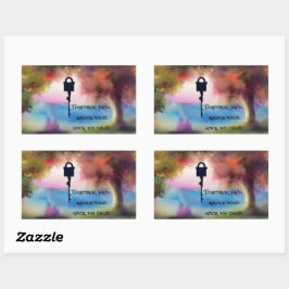 Autism - Speciella behov - barnsupport - din röst Rektangulärt Klistermärke