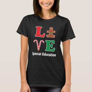Autism Speciellare lärare i skolundervisning jul K T Shirt