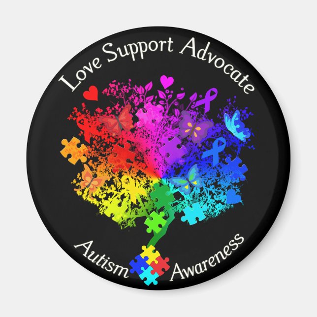 Autism Spectrum Träd Magnet (Framsidan)