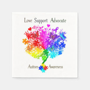Autism Spectrum Träd Pappersservett