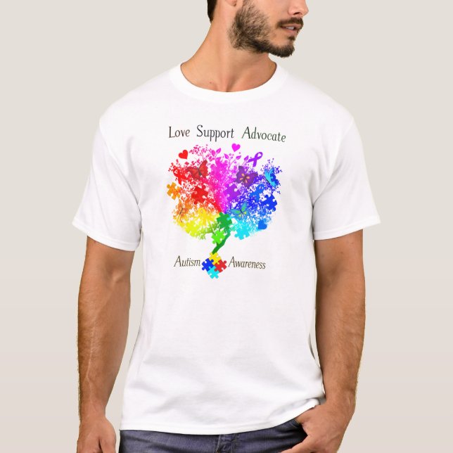 Autism Spectrum Träd T-shirt (Framsida)