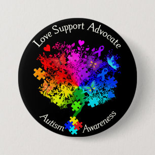 Autism Spektrum Träd Knapp