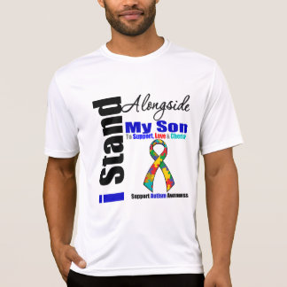 Autism står jag tillsammans med min Son T-shirt