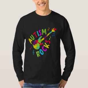 Autism Sten Autism Awareness Guitar Puzzle Biet T Shirt