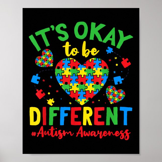 Autism stöder sin rätt att vara en annan autismisk poster (Framsidan)