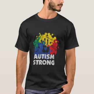 Autism Stolt Stark Autistisk Medvetenhet T Shirt