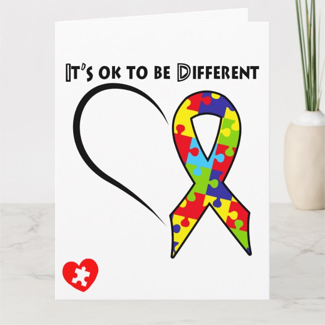 Autism - Stort kort (8,5 x 11 tum) (Framsida)