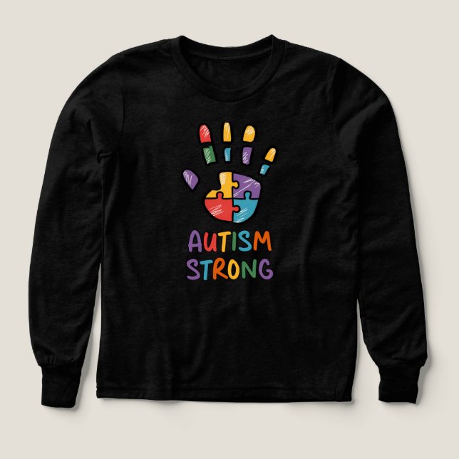 Autism Strong T Shirt (Design framsida)