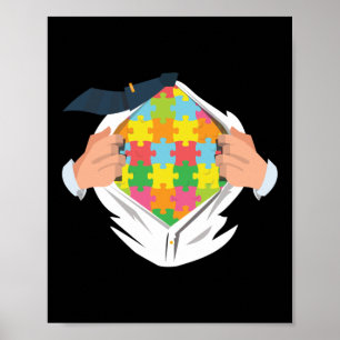 Autism Superhjälte Speciellare lärare Poster
