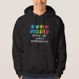 Autism Support att se världen på olika sätt Hoodie
