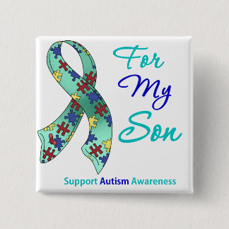 Autism Support för min son Knapp