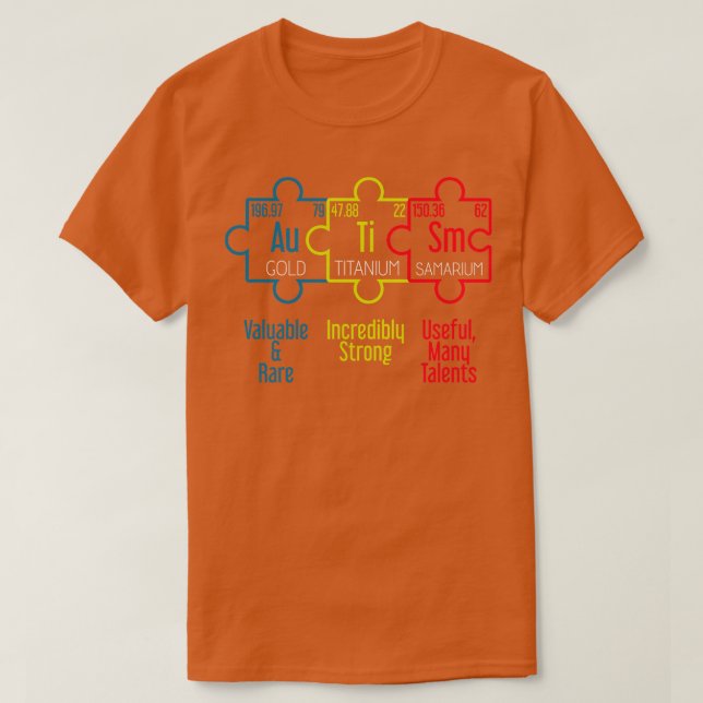 Autism Support Gift Autism Awareness T Shirt (Design framsida)