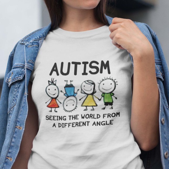 Autism T Shirt (Autism. Seeing The World From A Different Angle. Shirt)