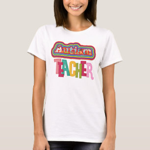 Autism Teacher V-Nacke Shirt T-shirt
