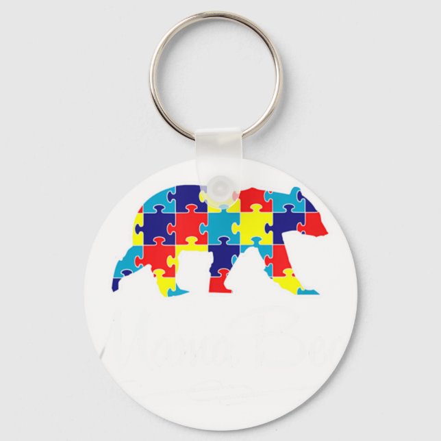 Autism Tröja Mama Bea Nyckelring (Framsida)