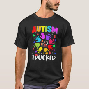 Autism Trucker Puzzle Autism Awareness Autistic Su T Shirt
