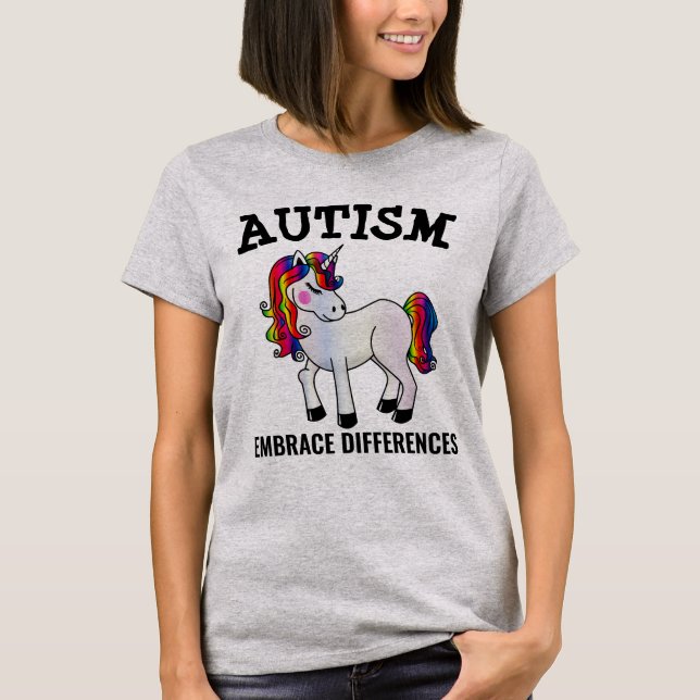 AUTISM UNICORN T-SHIRTS (Framsida)