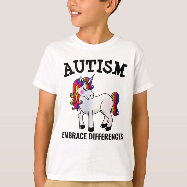 AUTISM UNICORN T-SHIRTS (Framsida)