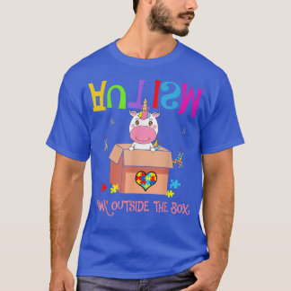 Autism utanför Bo Unicorn Autism Awareness T Shirt