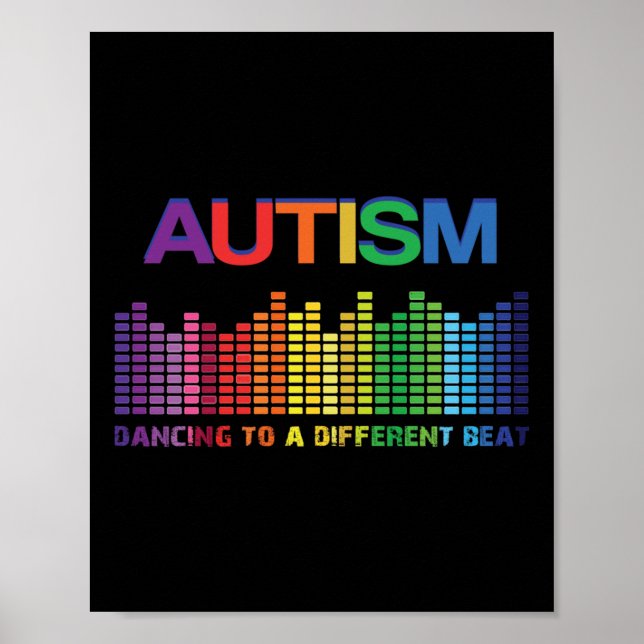 Autism väcker medvetandegörandet om att dansa till poster (Framsidan)