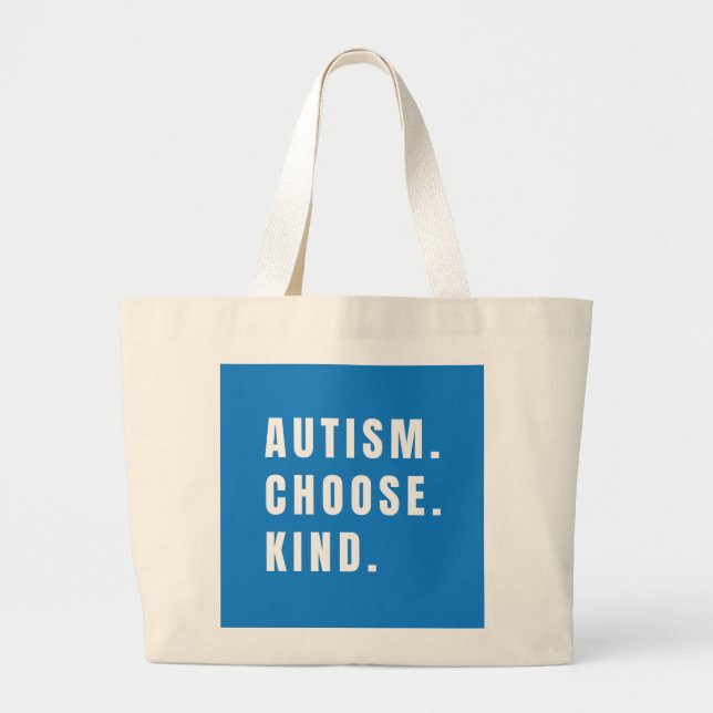 autism välj typ Totes & Bags modern Jumbo Tygkasse (Framsidan)